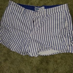 Blue and white shorts